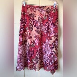 3X- Coldwater Creek A-line Pink Midi Skirt for Cocktail

0111